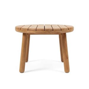 Mesa de Centro Redonda de Madera de Teca Sólida, Plegable, Impermeable y Resistente para Uso en Patio y Jardín - Product Image 3
