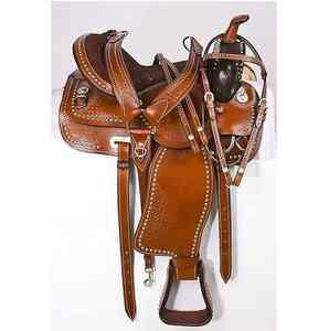 Silla de Montar Inglesa de Alta Calidad Hecha a Mano con Sintético Premium para Carreras de Barriles y Senderismo Ecuestre, Asiento de Madera de Tamaño Personalizado - Product Image 3