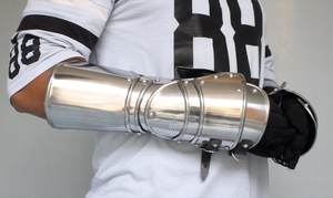 Medieval Knight Gauntlets Stainless Steel <b>Silver</b> Plated Antique Style Polished Armor <b>Gloves</b> - Product Image 2
