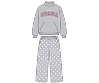 Ensemble de survêtement 2 pièces pour femme : Sweat-shirt à col montant oversize à manches longues avec poche et pantalon de survêtement à jambe large imprimé étoiles