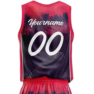 Ensembles d'uniformes de basketball 100 % polyester, haute qualité, nouveau design, personnalisables, respirants, séchage rapide, pour activités sportives en extérieur, grandes tailles - Product Image 5