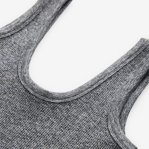 High Quality Breathable Women's <b>Crop</b> Ribbed Tank <b>Tops</b> Solid Color Quick Dry Adult's Gym Wear Athletic Tank <b>Tops</b> For Ladies - Product Image 6