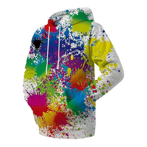 Sweat-shirt à capuche unisexe avec imprimé galaxie 3D réaliste, streetwear décontracté avec grande poche avant, doux et confortable - Product Image 5