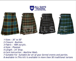 Kilt utilitario Premium para hombres Opciones al por mayor Tela duradera Diseño multibolsillo Hebillas ajustables Entrega rápida en todo el mundo - Product Image 4