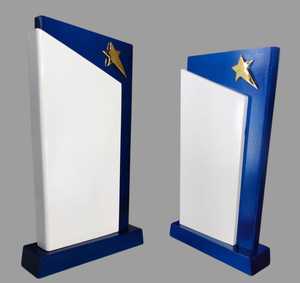 Trofeo elegante de madera premium, placa de madera grabada personalizada para eventos corporativos, competiciones deportivas - Product Image 2