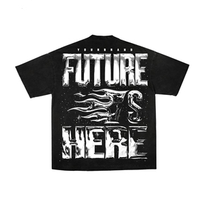 Camiseta Vintage de Algodón 100% Lavado al Ácido de 230 g/m² OEM, Camiseta Holgada de Manga Corta con Hombros Caídos, Unisex, Oversize - Product Image 6