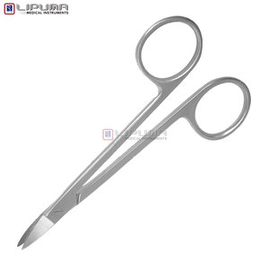 QUINBY 12.0cm Professional Stainless Steel Dental Scissors Optimal <b>Gum</b> Tissue Cutting Manual Surgical Instruments Basis - Product Image 3