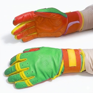 Guantes de Béisbol de Cuero Vacuno Original de la Mejor Calidad, Grosor de 0.7-0.8mm, Cierre de Velcro Ambidiestro, Uso Profesional - Product Image 6