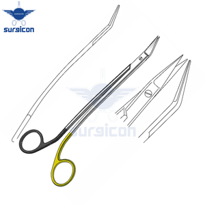 Ciseaux Dean à lame simple 12 cm / 4-3/4 pouces, semi-ébavurés, à lame unique, dentelés, Super Cut TC, ciseaux chirurgicaux médicaux de précision - Product Image 6