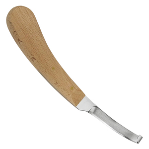 Couteau à sabots vétérinaire professionnel de haute qualité, lame en acier inoxydable, manche en bois, durable, utilisation manuelle, écologique, pour le bétail - Product Image 5