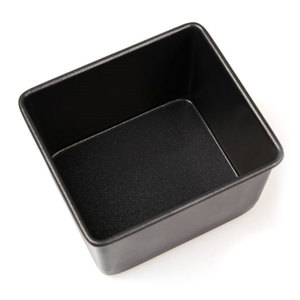 Deep Square Bread Pan 120x105mm No Lid PTFE Non Stick Small Loaf <b>Mold</b> Cold Rolled Steel Korea Made Bakeware - Product Image 2