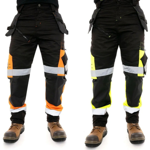 Pantalon cargo personnalisé 100% coton léger, résistant aux flammes, antibactérien, pour hommes, taille élastique, vêtements de travail, soudure, équipement de protection individuelle - Product Image 1