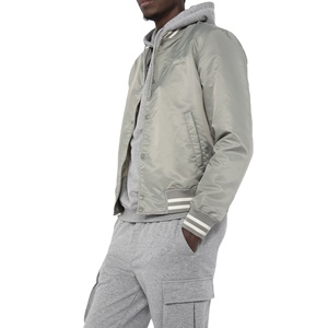Top Trending Venta caliente de béisbol por encargo al por mayor de satén Varsity chaqueta para los hombres - Product Image 3