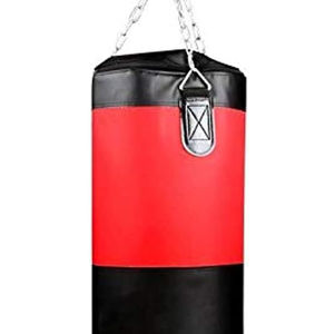 Saco de Boxeo Profesional con Cubierta de Cuero y Relleno de Arena, Resistente, Ligero, Cómodo, en Varios Colores - Product Image 3