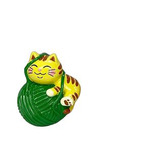 Haute Qualité Artificielle Polyrésine À La Main Chat Statue Style Japonais Pâques Animal Figurine Sculpture Décoration de La Maison - Product Image 4