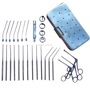 Juego de Instrumentos Quirúrgicos Manuales de Acero Inoxidable de 29 Piezas para Myringotomía y Myringoplastia ENT WORLD PRECISION SURGICAL, con Certificación CE - Product Image 1