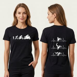 เสื้อยืดผู้ชายทรงปกติ แขนปกติ ผ้าฝ้าย 100% สไตล์ลำลอง พร้อมลายพิมพ์ตามสั่งสำหรับมอเตอร์ไซค์/จักรยานยนต์ - Product Image 6