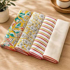 Serviettes de cuisine brodées de qualité supérieure – 100 % coton, impression personnalisée – Exportateur indien - Product Image 5