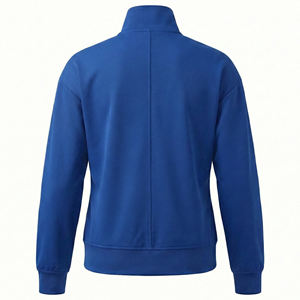 Custom Women's Professional <b>Mock</b> <b>Neck</b> Scrub Jacket Pockets Performance Fit Healthcare Uniforms Lightweight Warm Up Scrub Jackets - Product Image 3