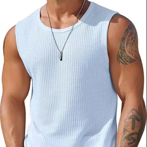Camiseta sin Mangas para Hombre, de Secado Rápido, de Algodón, para Entrenamiento Muscular, Camisetas Deportivas sin Mangas de Secado Rápido para Gimnasio y Running - Product Image 1