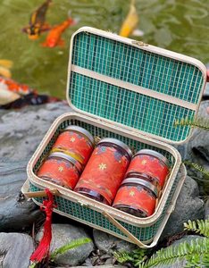 Cesta y Bandeja de Bambú Hechas a Mano de Nuevo Diseño, Caja de Almacenamiento de Alimentos y Té de Varias Capas para Uso en Hoteles y Hogares, Embalaje para Regalo - Product Image 6