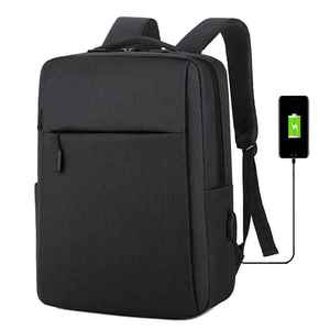 Mochila Simple para Portátil de Nailon Impermeable, Estilo Ejecutivo y de Viaje, con Puerto de Carga USB, Multifuncional, Tamaño Grande - Product Image 5