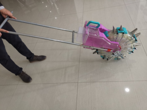 Sembradora manual de maíz con fertilizante, doble de 7 puntas, de empuje manual, distancia de siembra de 10 cm, componentes de engranajes, 1 hilera, 3 meses de garantía. - Product Image 3