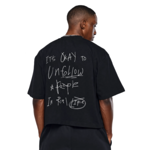 Custom Oversized Graphic T Shirt Men Heavyweight Cotton <b>Drop</b> Shoulder Streetwear Tee <b>Back</b> Print - Product Image 2
