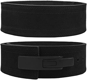 Ceinture de musculation en cuir Harry Johnson Production, noire, réglable avec fermeture auto-agrippante pour adultes, entraînement d'arts martiaux - Product Image 2