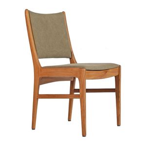 Silla de Comedor de Madera de Teca Premium con Tapicería de Tela – Muebles Contemporáneos para Restaurantes, Cafés y Hoteles para Exportación al por Mayor - Product Image 5