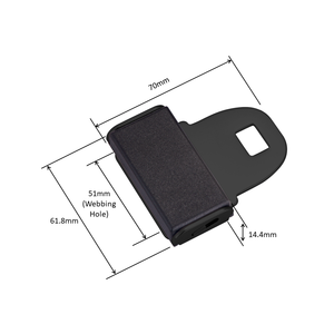 Hebilla de Cinturón de Seguridad S50 de Acero al Carbono con Acabado Liso y Brillante, Resistencia a la Tracción de 1.5 Toneladas, Certificación ISO 9001 para Cinturón de Rescate de Emergencia - Product Image 3