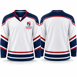 Maillot de hockey sur glace professionnel personnalisé – Tenue de joueur sur mesure, vêtements de hockey athlétiques, équipement sportif d'équipe personnalisé, respirant et performant - Product Image 1