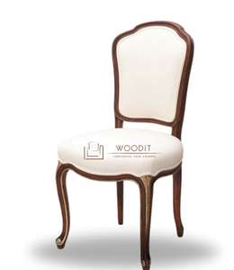 Silla de Comedor con Estructura de Madera Maciza, Respaldo Alto, Estilo Retro Vintage, Tapizada en Cuero, para Comedor o Sala de Conferencias, Nueva Llegada 2026 - Product Image 3