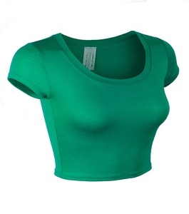Crop top tendance pour jeunes filles et femmes, été, design personnalisé avec logo de marque, nouveaux t-shirts pour femmes - Product Image 2
