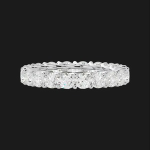 Anillo de Cóctel con Moissanita Redonda en Plata Plateada con Rodio Pulido, Diseñado para Joyería Moderna, Elegante y con Estilo Hip Hop - Product Image 1