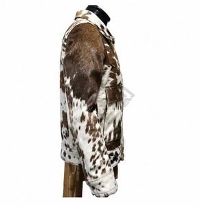 <b>Men</b> Finished Cow Pattern Leather <b>Jacket</b> Cowhide Zipper Regular Fit Winter Casual Wear Custom Logo Front Cowhide <b>Jacket</b> - Product Image 3