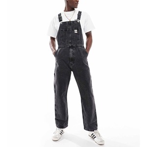 Overoles de Mezclilla para Hombre, Rotos y Desgastados, de Cintura Alta, Corte Holgado, Estilo Casual, de Pierna Recta, de Algodón, Estilo Otoñal - Product Image 3