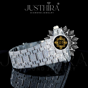 Reloj de Diamantes con Incrustaciones Blancas de Calidad de Exportación, con Acero Inoxidable para Hombre, Accesorios de Moda Disponibles a un Precio Accesible - Product Image 5