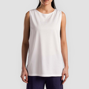 Camiseta sin mangas de malla para yoga para mujer, transpirable, de secado rápido, ligera, para gimnasio, entrenamiento, correr, deportes, fitness, ropa deportiva - Product Image 1