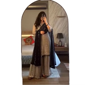 Salwar Kameez pakistanais de qualité supérieure pour les occasions de mariage, longueur au sol, pour femmes, à prix abordable - Product Image 3