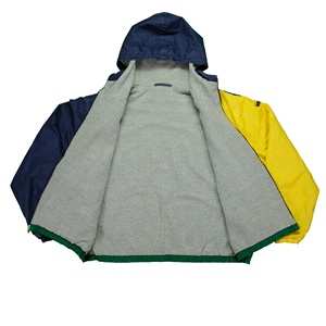 Chaqueta Cortavientos con Capucha y Cierre Completo, Diseño Color Block, Transpirable, Forro Personalizado para Invierno, Tallas Grandes, Chaqueta Anorak Deportiva para Exteriores - Product Image 3