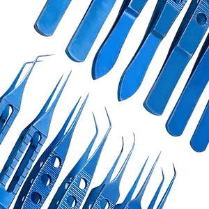 Juego de 7 Pinzas de Precisión para Trasplante Capilar FUE, Instrumentos Quirúrgicos Manuales de Acero Inoxidable, Marca ZUOL - Product Image 2