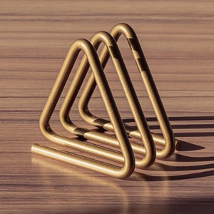 Porta Servilletas Metálico con Acabado Dorado en Forma de Triángulo, Ideal para Mesa de Comedor, Cocina, Hotel, Restaurante y Cafetería, Hecho en India - Product Image 3