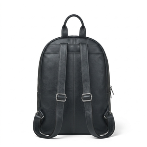 Sac à dos en cuir décontracté unisexe de haute qualité, fermeture éclair noire, sangle réglable, léger, résistant à l'eau, pour le travail et les voyages - Product Image 3