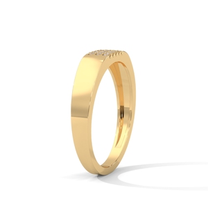 Gold Plated Wedding <b>Ring</b> Micro Inlaid Diamond Band <b>for</b> <b>Men</b> and Women - Product Image 2