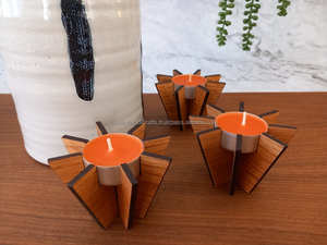 Traditional Indian Style Brass Metal T-Light Holder Perfect for Pooja Mandir <b>Temple</b> Decoration and Religious Festival Lighting - Product Image 2