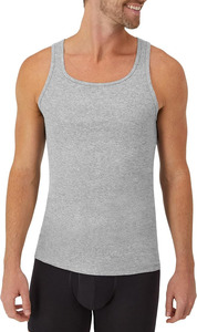Débardeurs Homme Personnalisés à Logo Pas Chers Coupe Musclée Unie Sans Manches 100% Coton pour Entraînement et Gym - Product Image 2