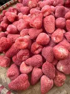 Rodajas de fresa liofilizadas envasadas al vacío para usar como adorno en yogur, cereales de desayuno y ensaladas de frutas para repostería. - Product Image 5