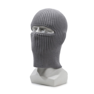 Cagoule coupe-vent 2-en-1 au design OEM, bonnet tricoté d'hiver et cagoule pour hommes et femmes - Product Image 2