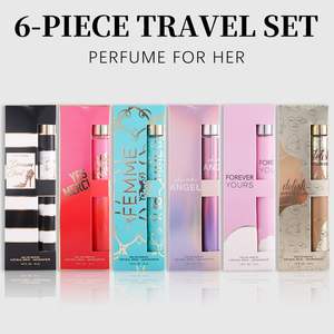 6pcs Women's Eau De Parfum Travel Set Long-Lasting Refreshing Fragrance 6 Unique <b>Scents</b> Mini Fragrances Daily Use Model - Product Image 2